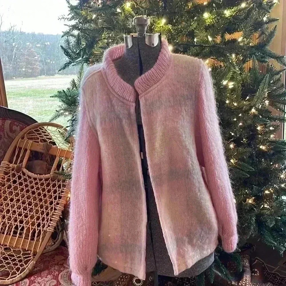 Donnegal designs. Jackets & Blazers - Vintage mohair hand woven sweater from Ireland.